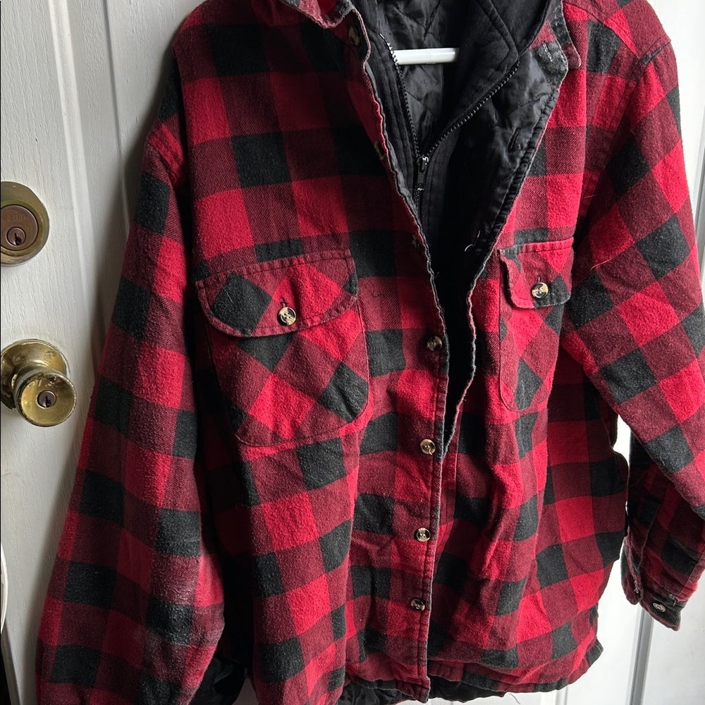 Highlander outfitters, Red and Black Plaid Jacket